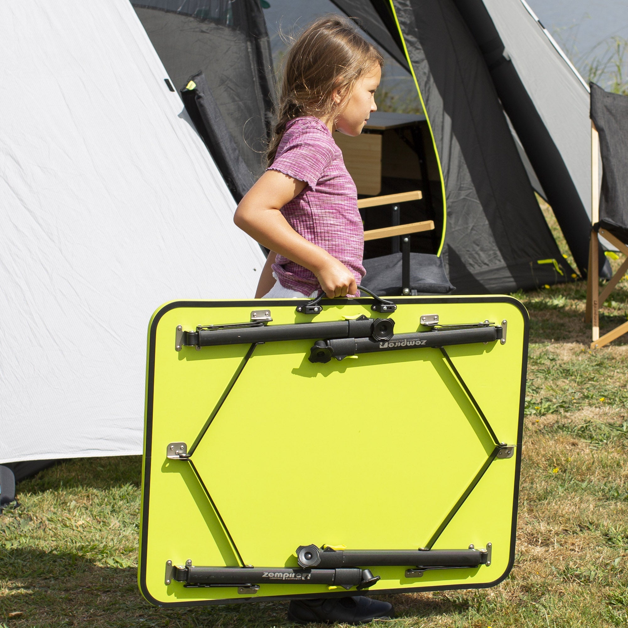 Zempire Hexolite 80 Lightweight Camp Table INDIVIDUAL LEG ADJUSTMENTS