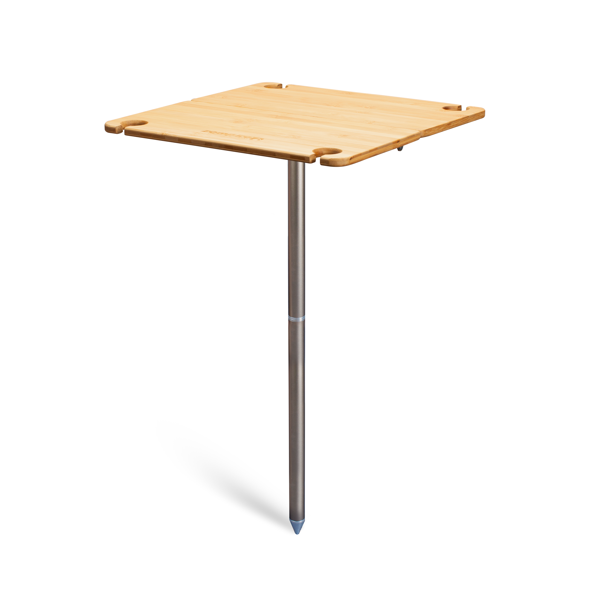 Zempire Kitpac Spike Bamboo Camp Table NATURAL BAMBOO SURFACE