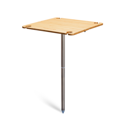 Zempire Kitpac Spike Bamboo Camp Table NATURAL BAMBOO SURFACE